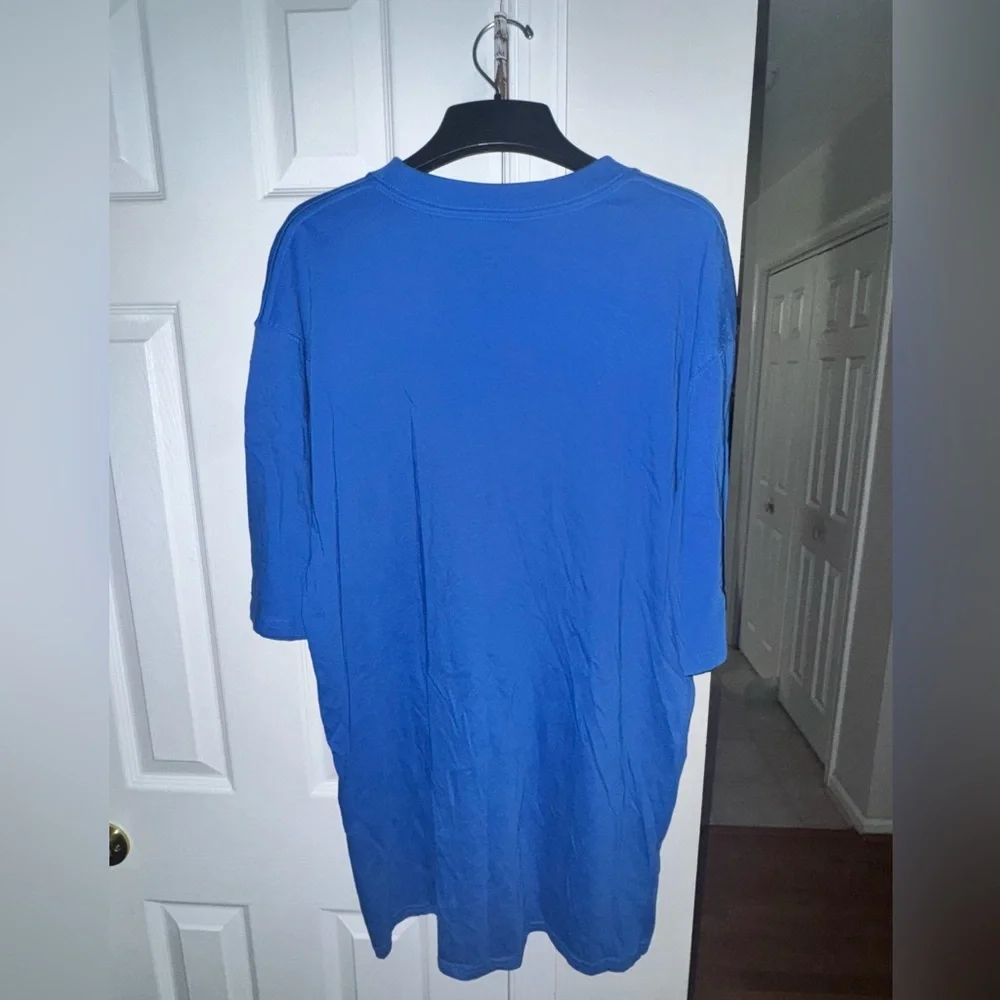 Champion Men's Large Blue Cotton T-Shirt Pre-Owned Excellent Condition - Picture 6 of 8